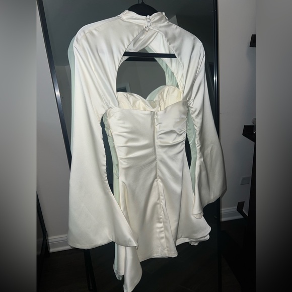 House of CB 'Toira' Ivory Draped Corset Dress XS - Picture 6 of 13